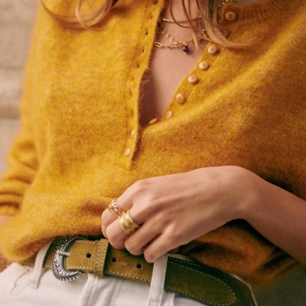 Sezane Leon Jumper size small ochre